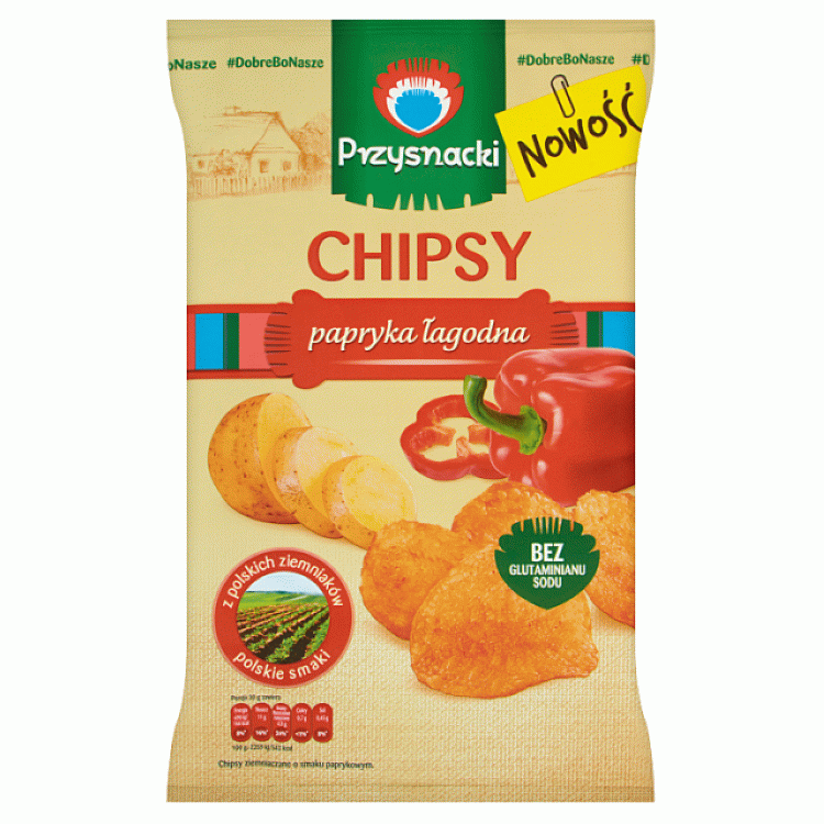 Chipsy Papryka 135g Przysnacki