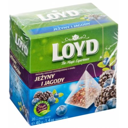 Herbata owocowa Jeżyny i jagody 20x2g Loyd