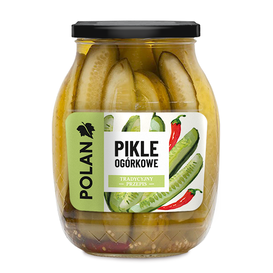 Pikle ogórkowe 860 g Polan