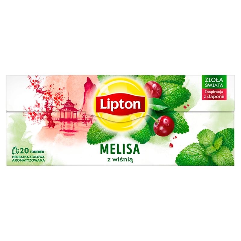 Herbatka ziołowa aromatyzowana Melisa z wiśnią 20 x 1.2 g Lipton