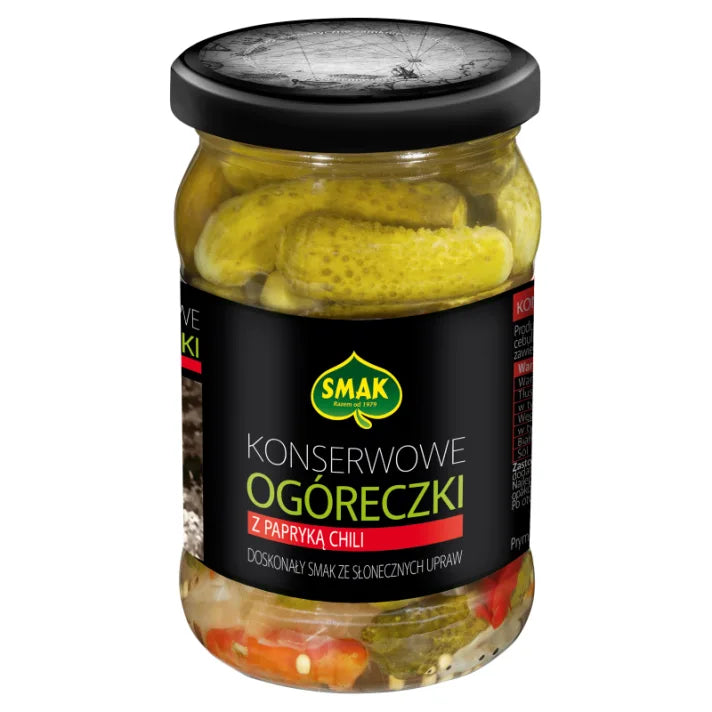 Ogóreczki konserwowe z chilli 300 g Smak