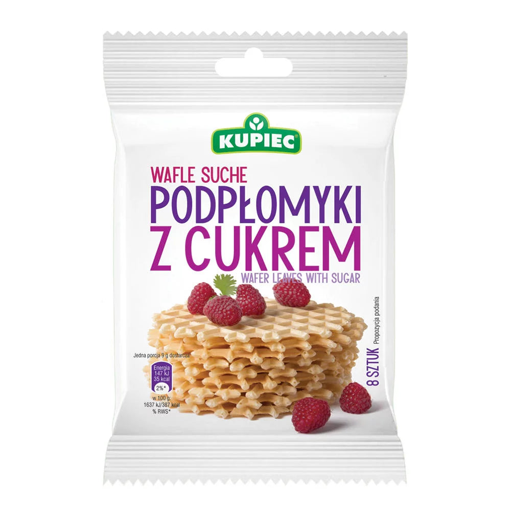 Wafle suche Podpłomyki z cukrem 70g Kupiec