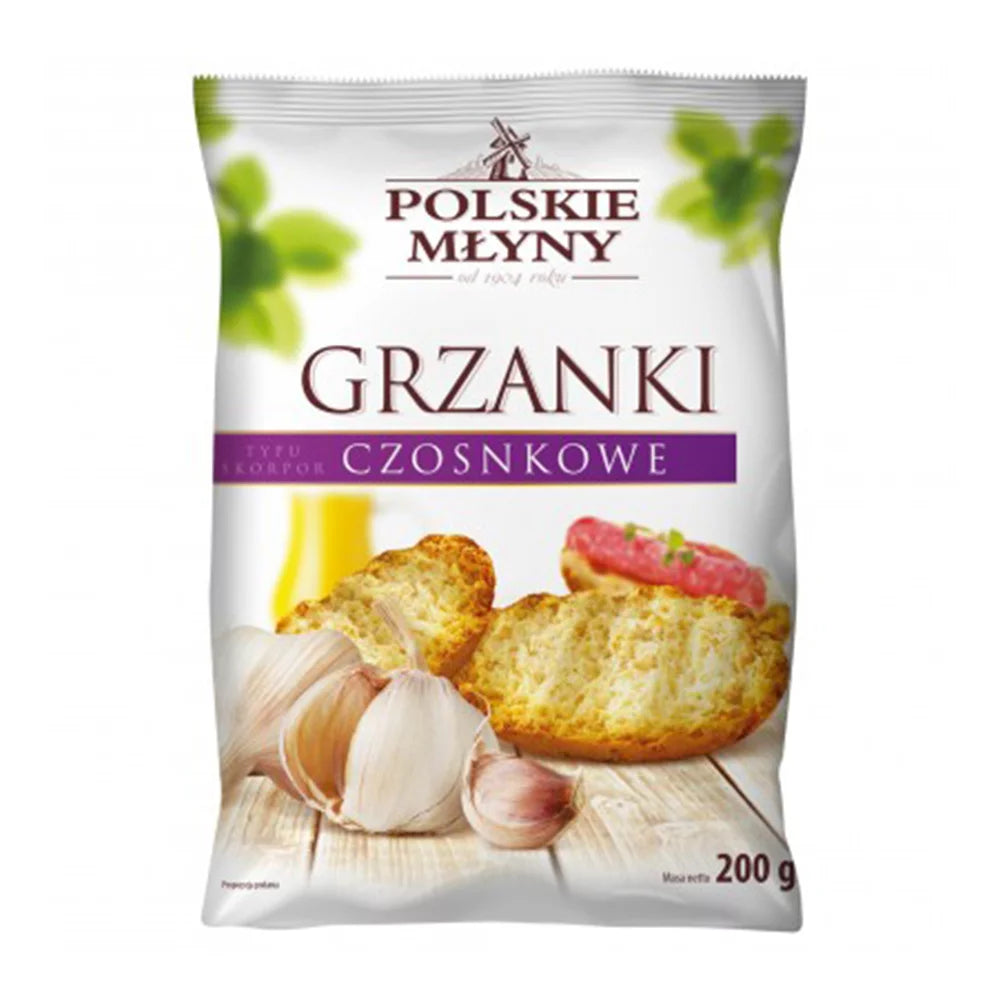 Grzanki czosnkowe typu skorpor 200g Polskie Młyny