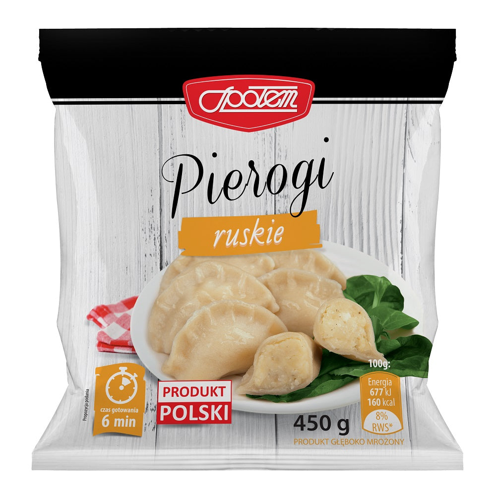 Pierogi ruskie mrożone 450g MW Społem