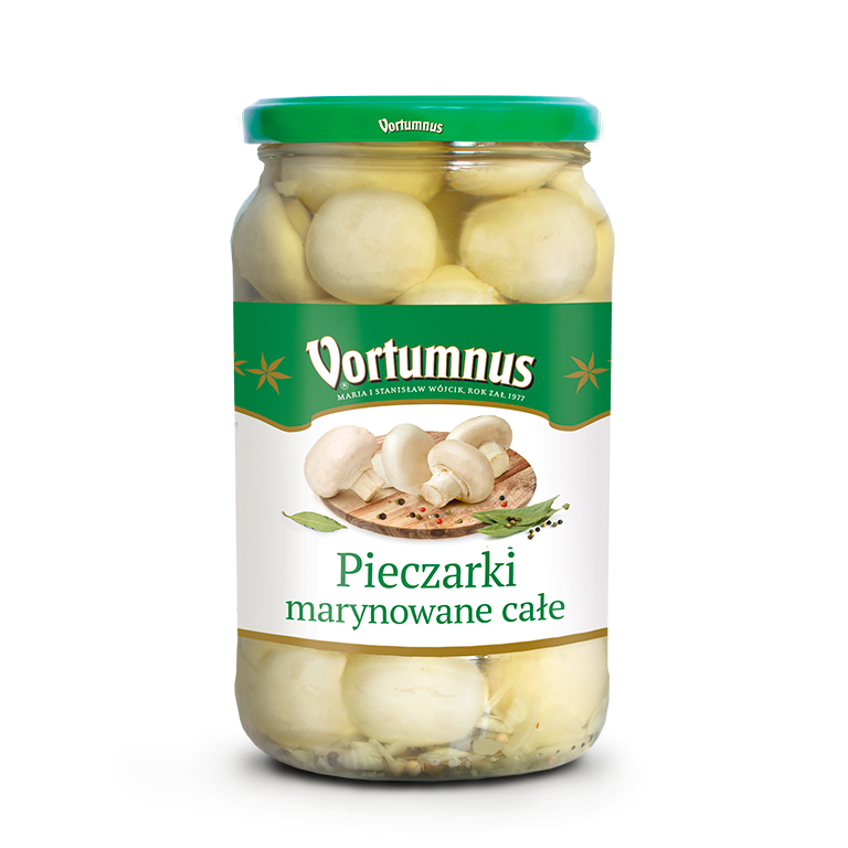 Pieczarki marynowane całe 720g Vortumnus