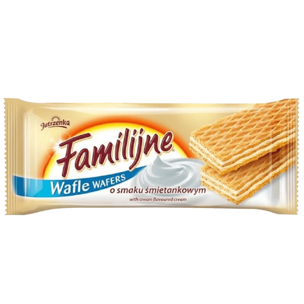 Wafle familijne o smaku śmietankowym 180g Jutrzenka