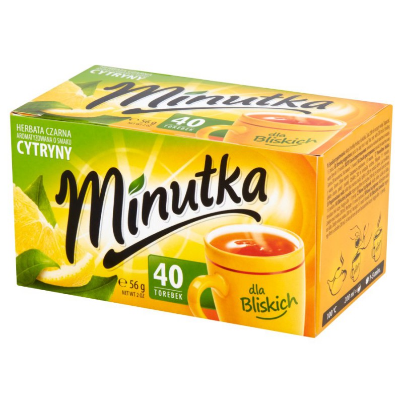 Herbata czarna Cytrynowa 56g Minutka