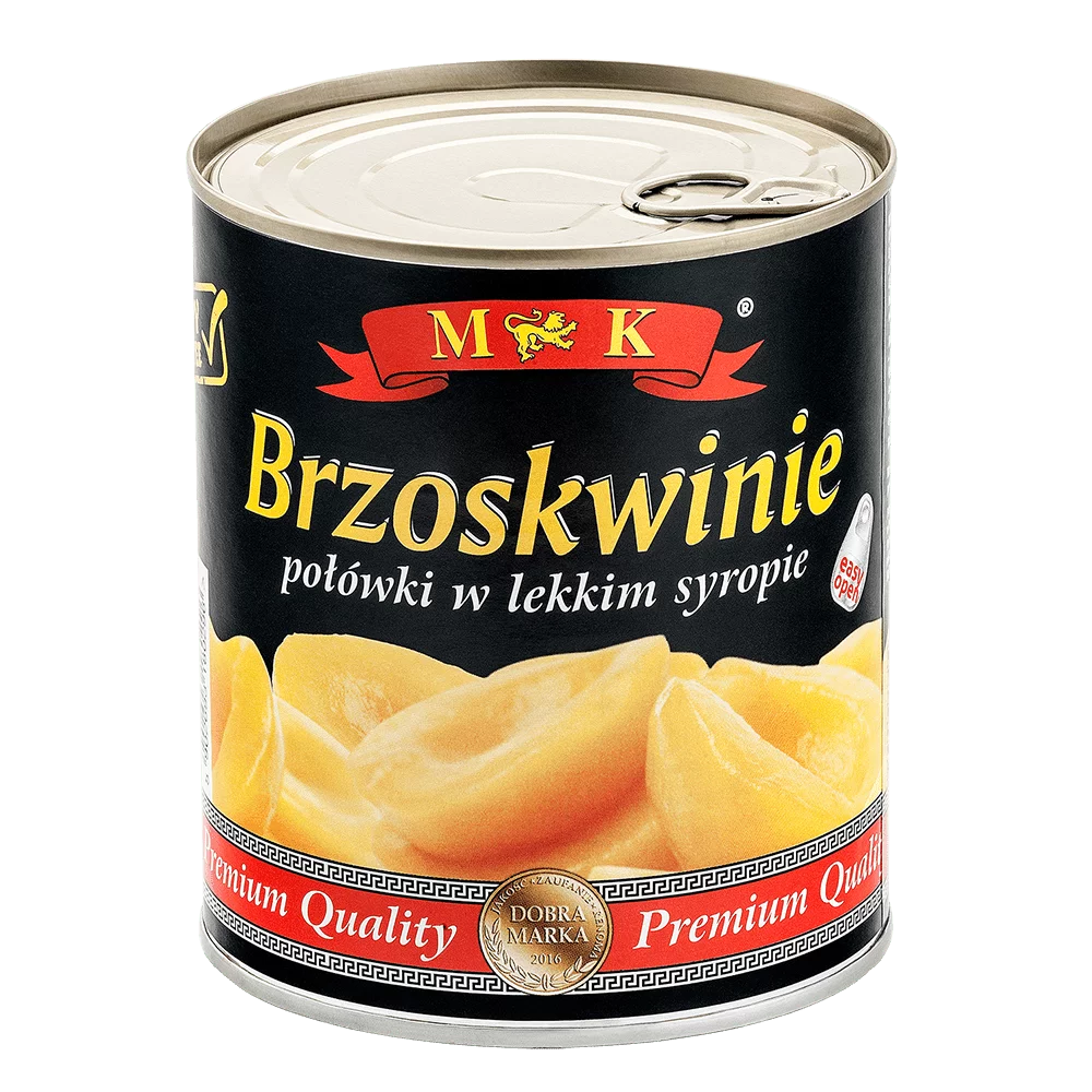 Brzoskwinie w syropie 850g M&K Konshurt