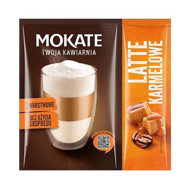 Kawa rozpuszczalna Latte Mokate Twoja Kawiarnia Karmelowe 22g Mokate