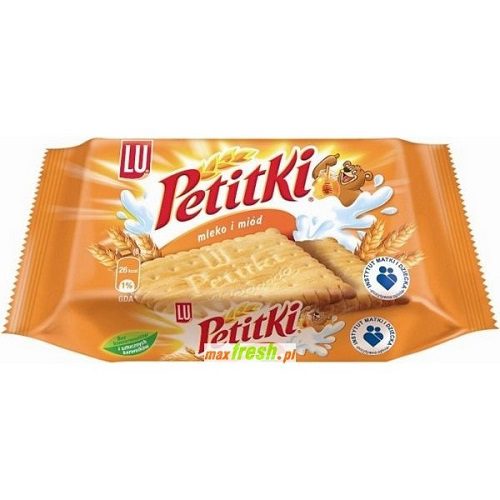 Herbatniki Petitki mleko i miód 48g San