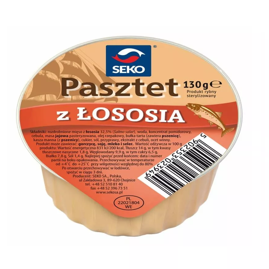 Pasztet z łososia 130g Seko