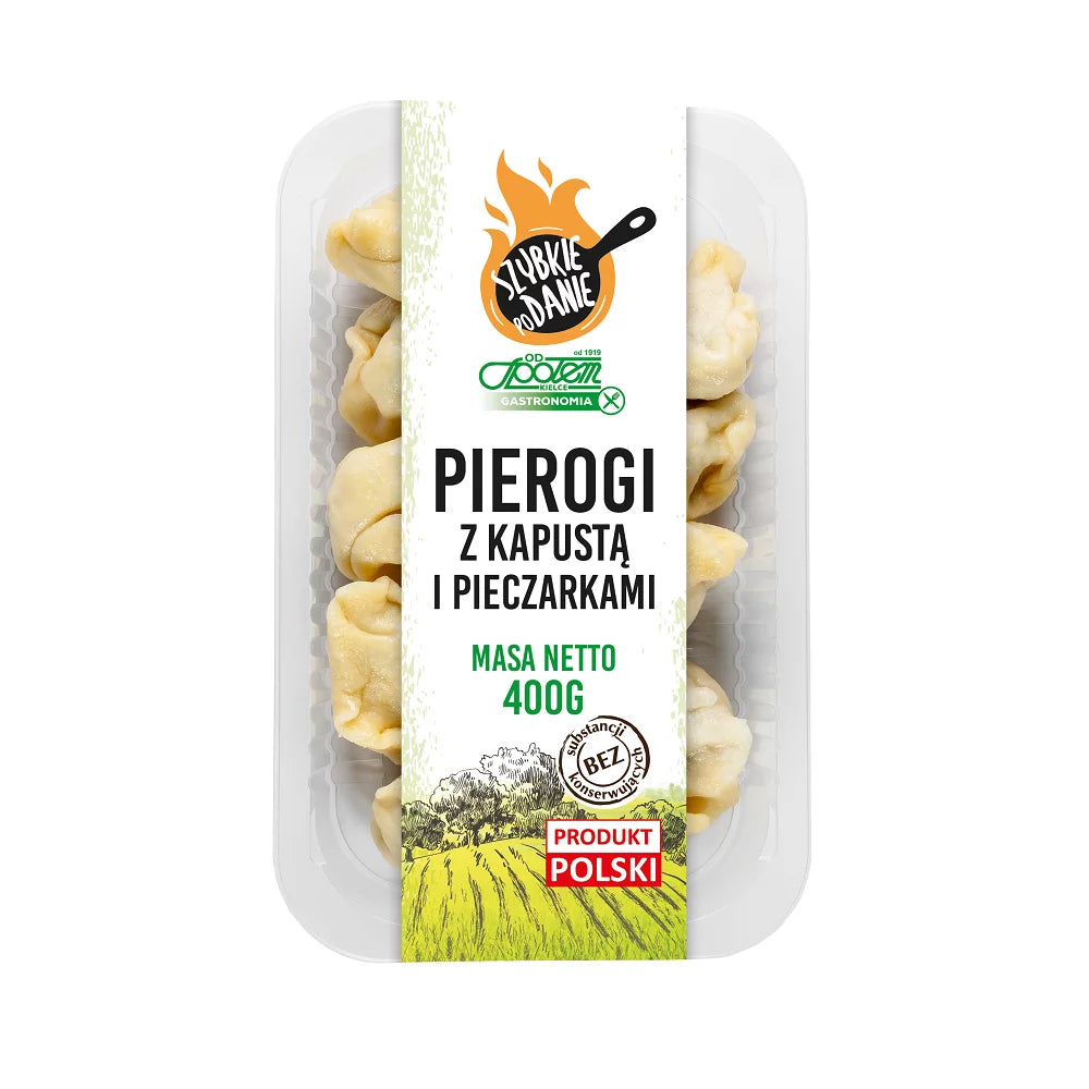 Pierogi z kapustą i pieczarkami 400g Społem PSS