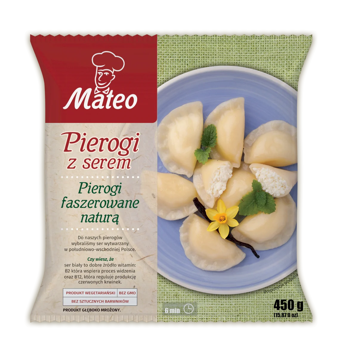 Pierogi z serem 450g Mateo