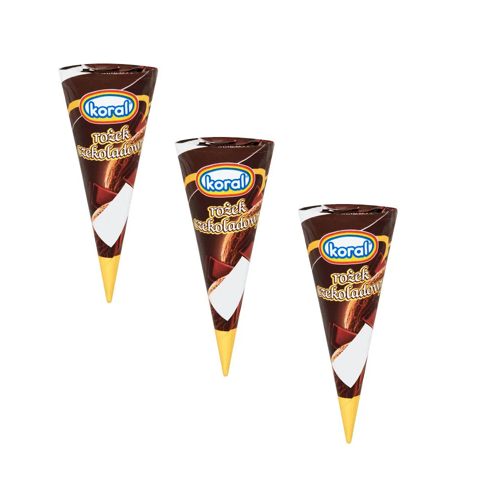 Lody rożek czekoladowy 110ml Koral
