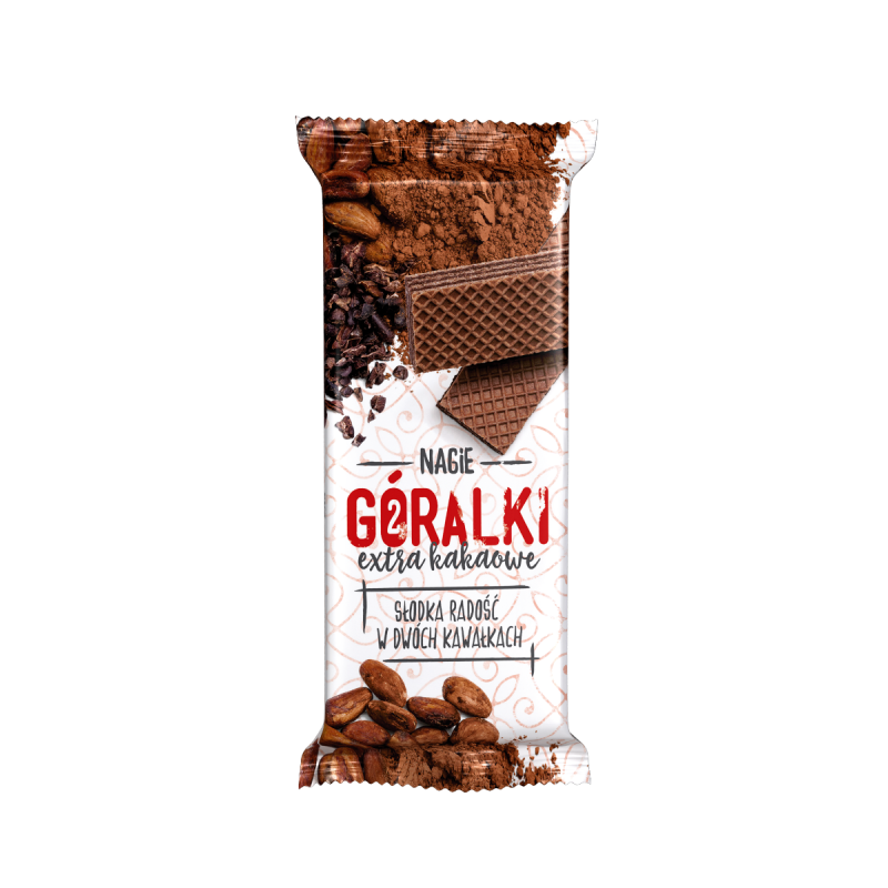 Góralki Extra kakaowe Ciemny wafelek z kremowym nadzieniem kakaowym 42g