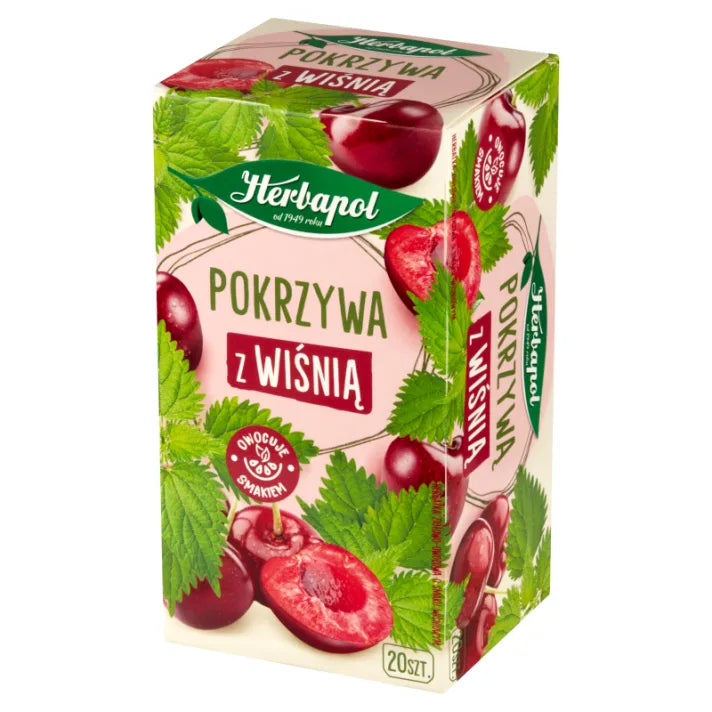Herbatka ziołowo-owocowa Pokrzywa z wiśnią 30g Herbapol