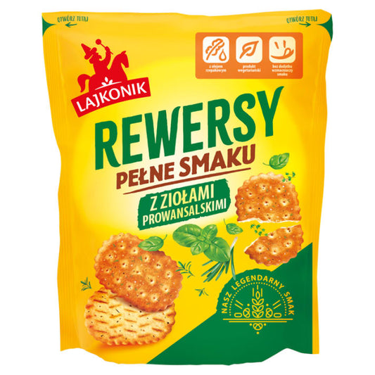 Krakersy Rewersy z ziołami prowansalskimi 100g Lajkonik