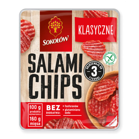 Salami chips klasyczne 60g Sokołów