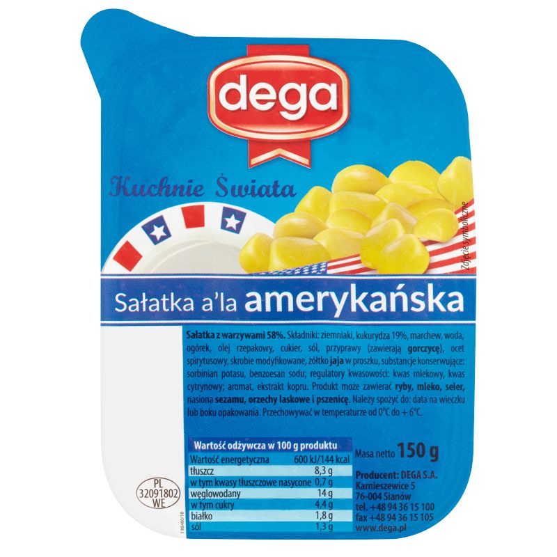 Sałatka a’la amerykańska 150g Dega