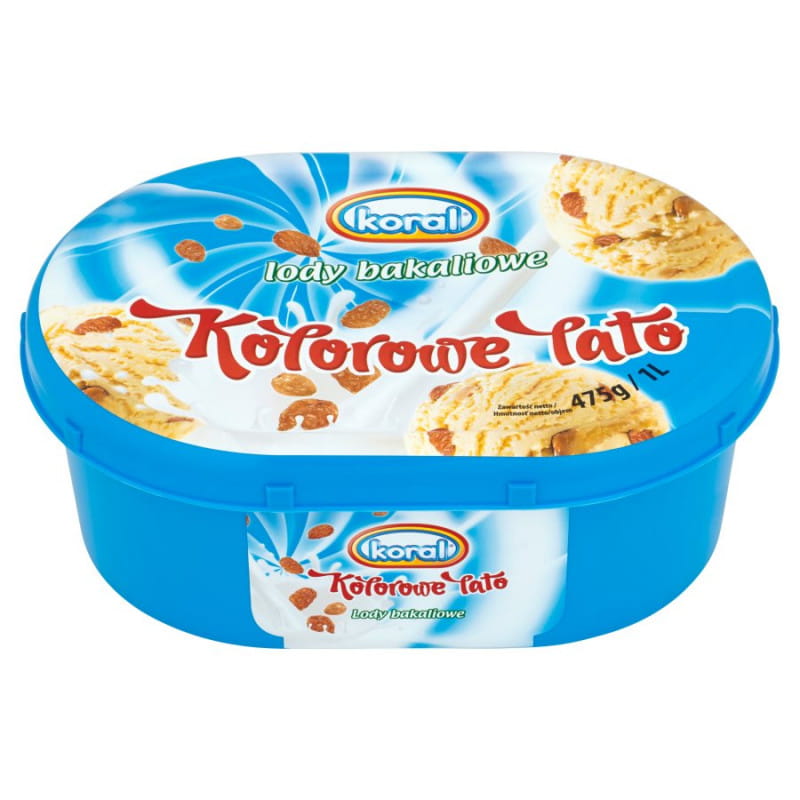 Lody o smaku bakaliowym 1l Koral