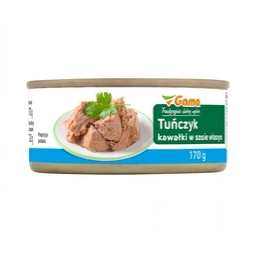 Tuńczyk kawałki w sosie własnym 170g Gama