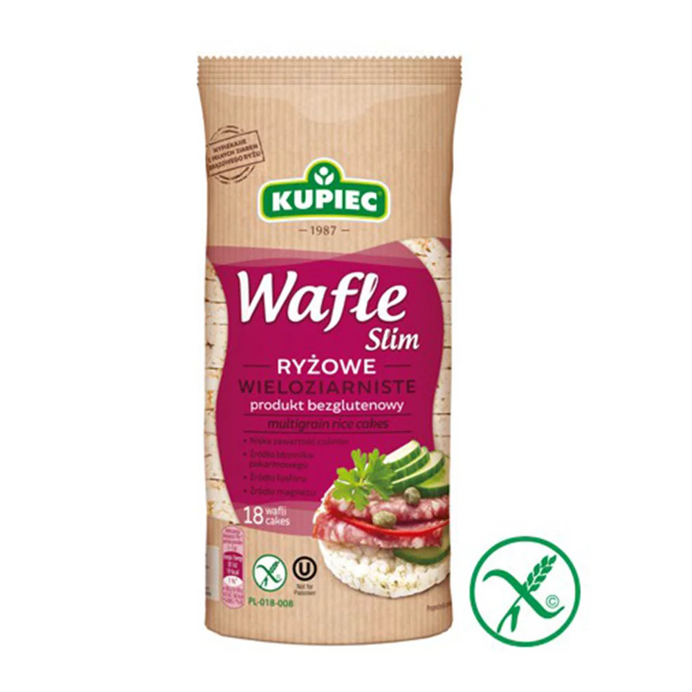 Wafle ryżowe slim wieloziarniste 90g Kupiec