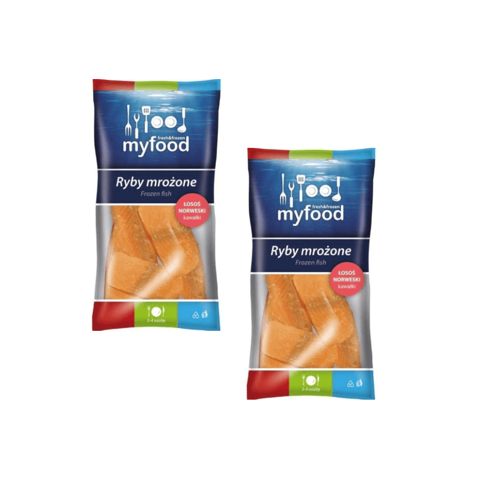 Łosoś norweski kawałki mrożony 500g MyFood