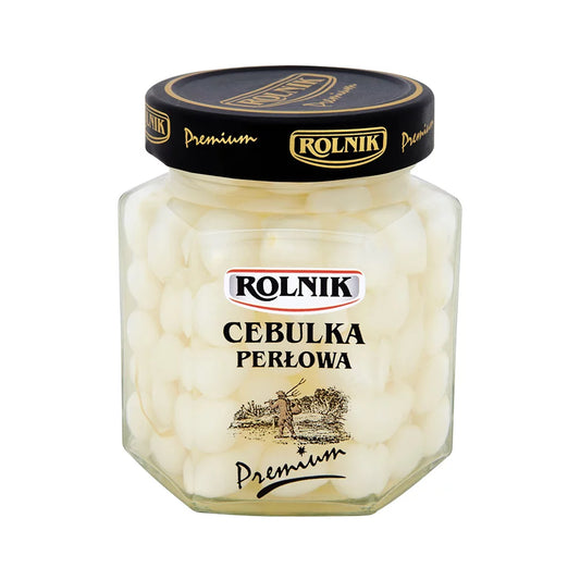 Cebulka perłowa premium marynowana 295g Rolnik