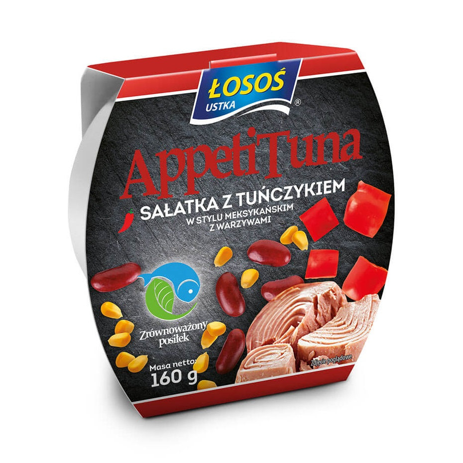 Sałatka z tuńczykiem w stylu meksykańskim z warzywami 160g Łosoś Ustka