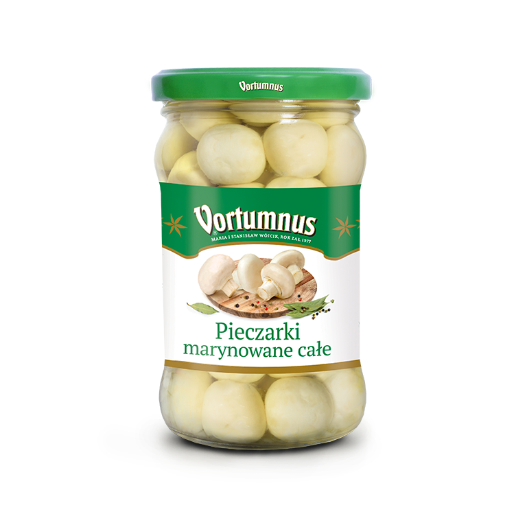 Pieczarki marynowane całe 280g Vortumnus