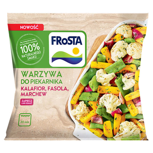Warzywa do piekarnika kalafior fasola marchew 400g Frosta