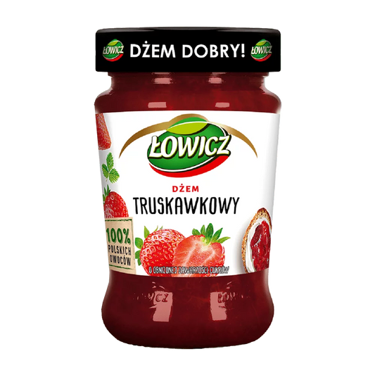 Dżem Łowicz niskosłodzony truskawkowy 280g Agros nova