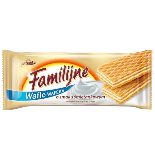 Wafle familijne o smaku śmietankowym 180g Jutrzenka