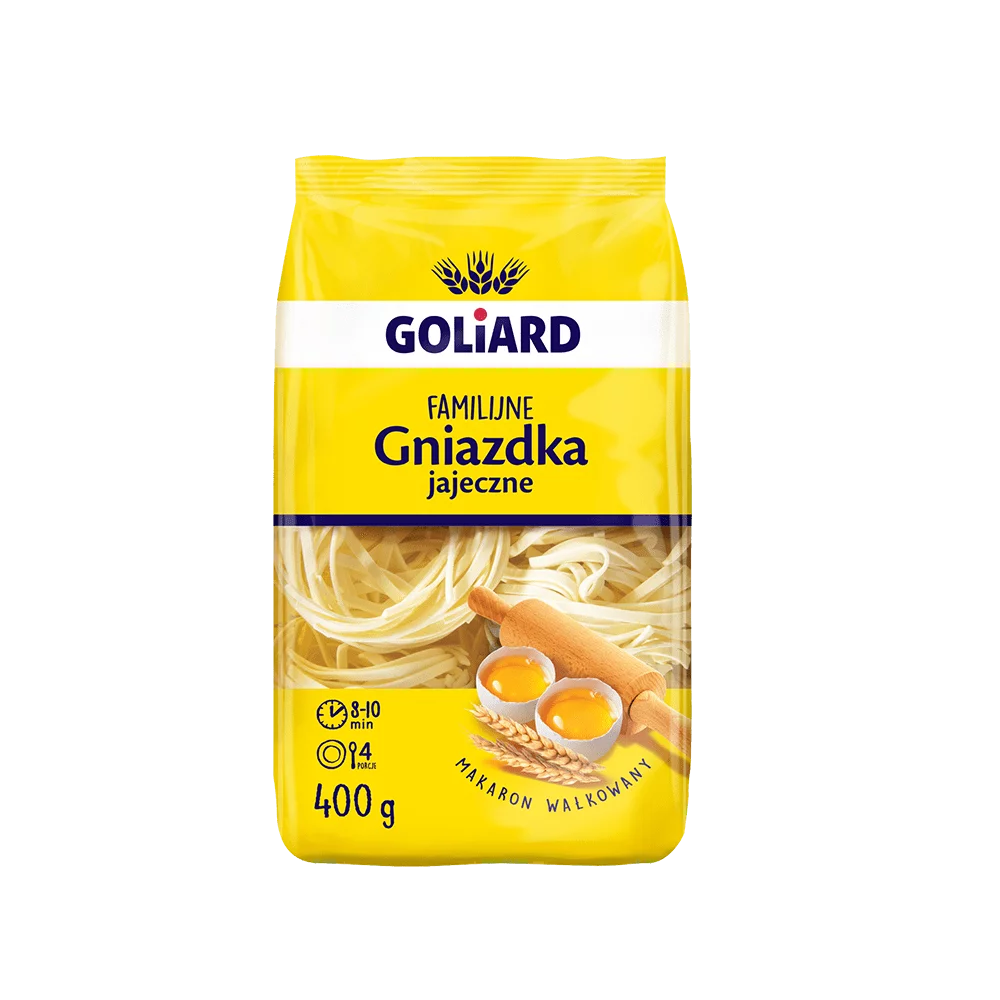 Makaron gniazda domowe 400g Goliard
