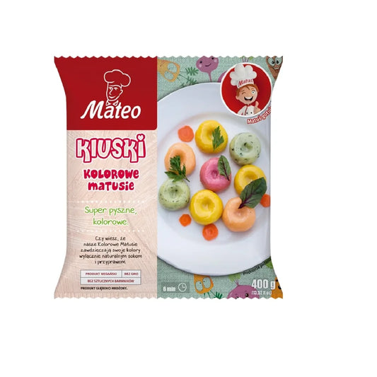 Kluski kolorowe 400g Mateo