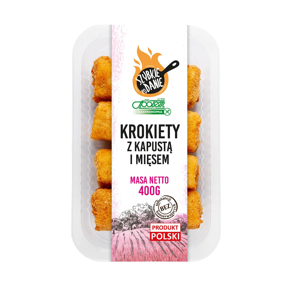 Krokiety z kapustą i mięsem 400g Społem PSS