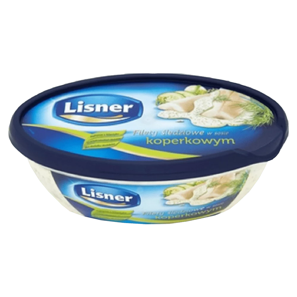 Filety śledziowe w sosie koperkowym 280g Lisner