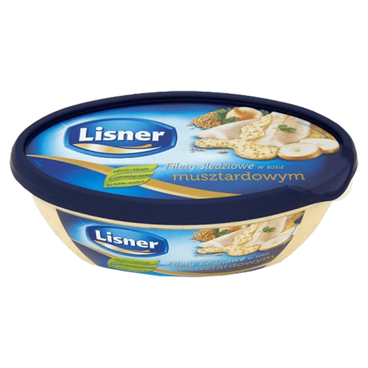 Filety śledziowe w sosie musztardowym 280g Lisner
