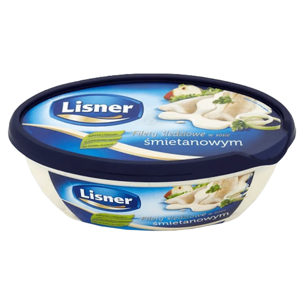Filety śledziowe w sosie śmietanowym 280g Lisner