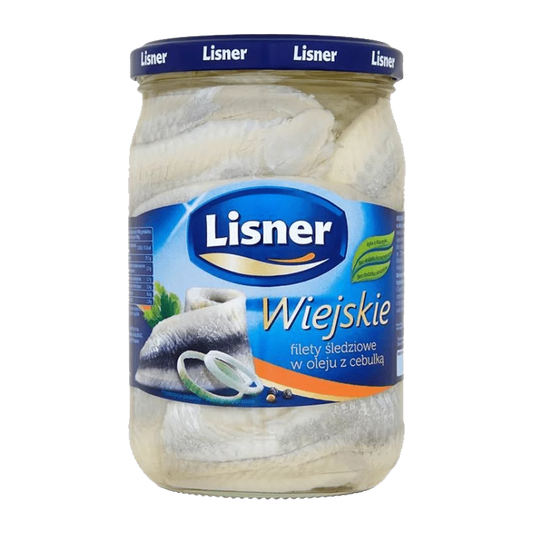 Filety śledziowe wiejskie z cebulką 600g Lisner