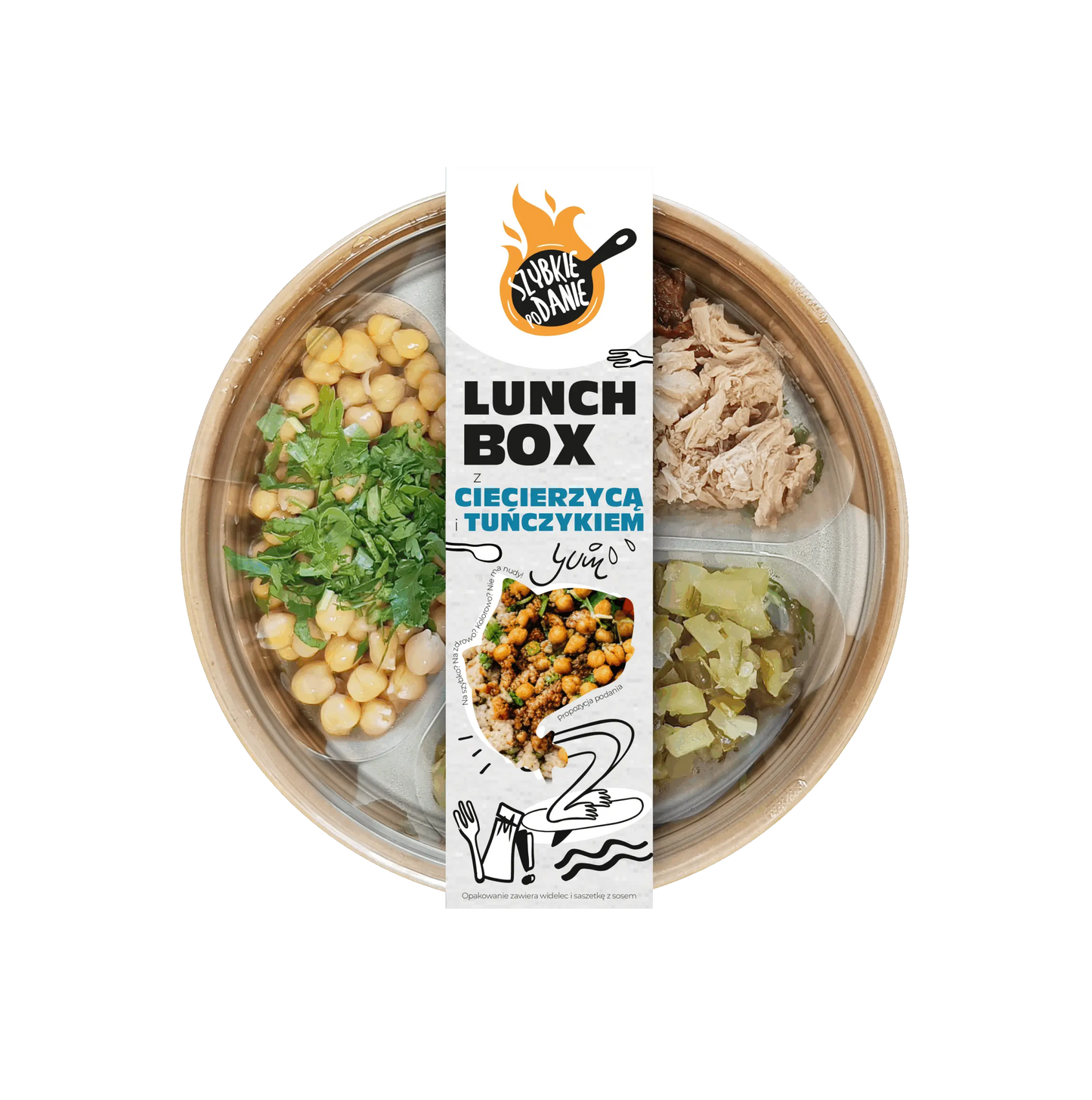 Lunchbox z ciecierzycą i tuńczykiem 200g Społem PSS