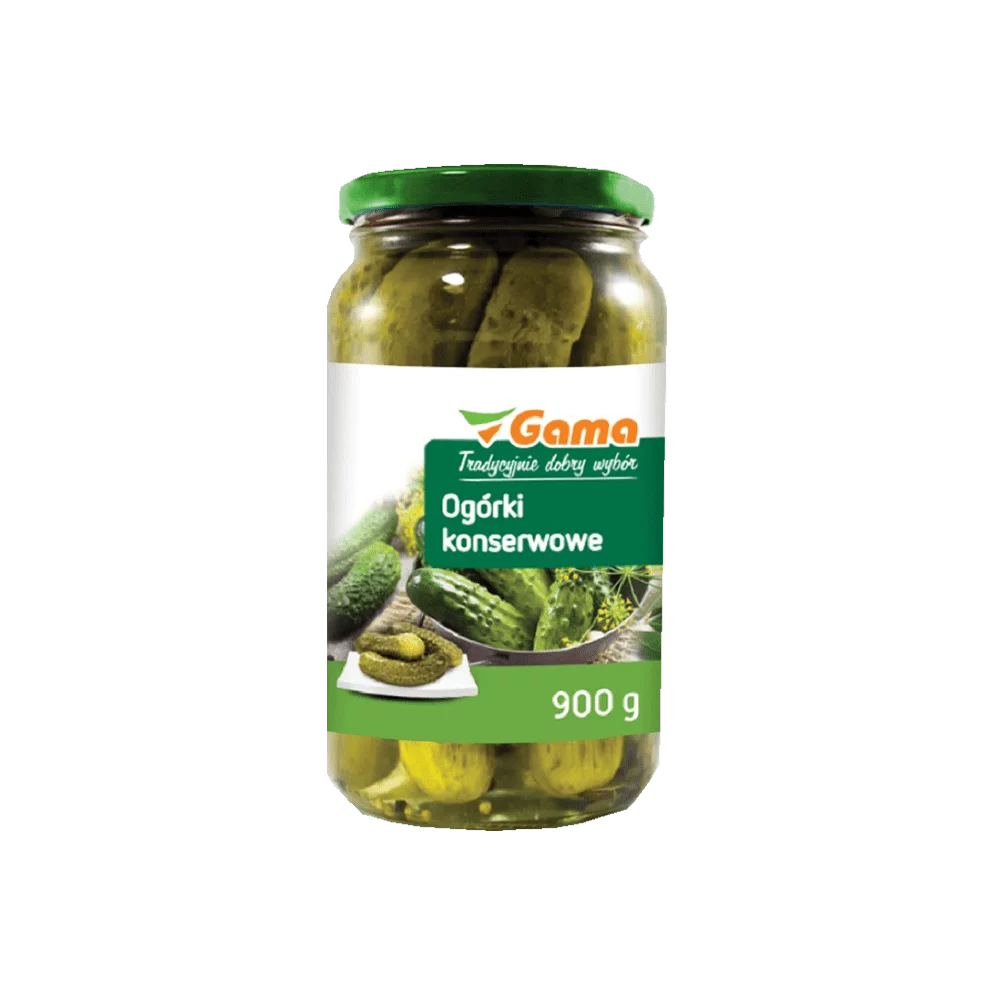 Ogórki konserwowe 900g MW Gama