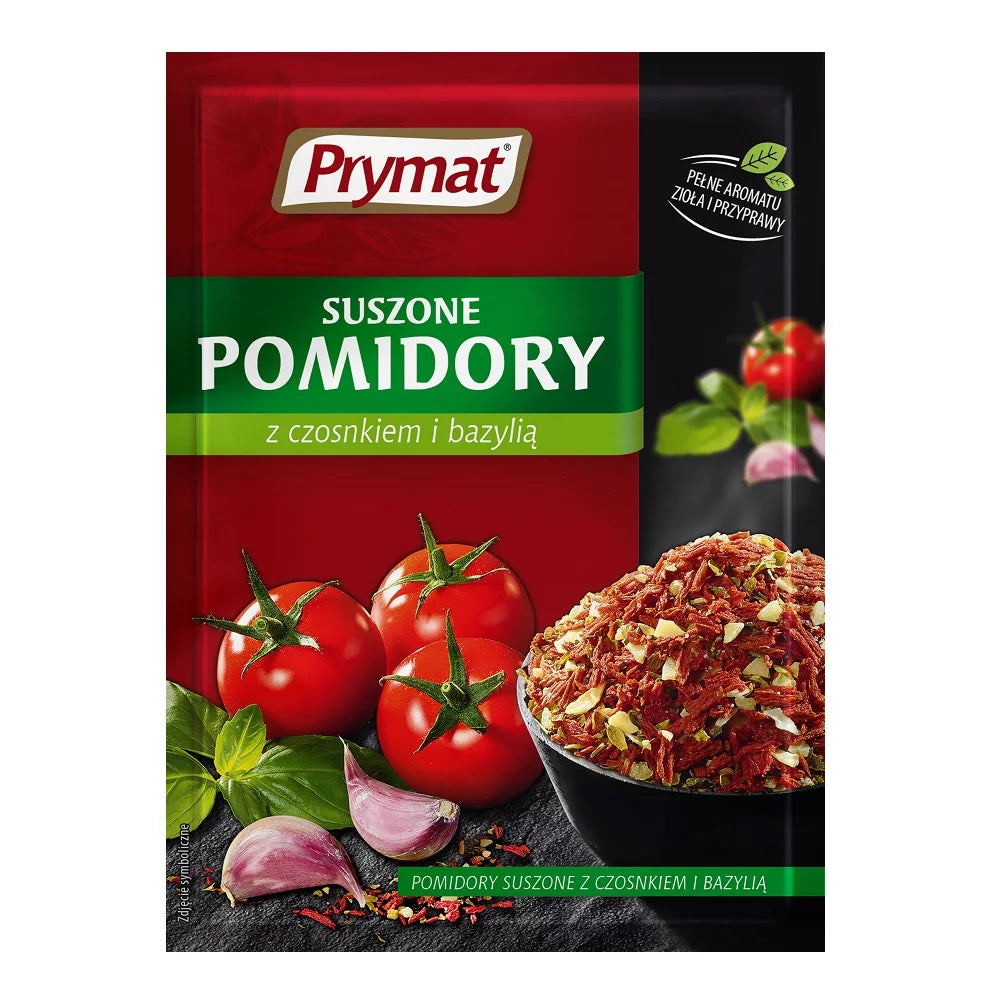 Przyprawa suszone pomidory z czosnkiem i bazylią 15g Prymat