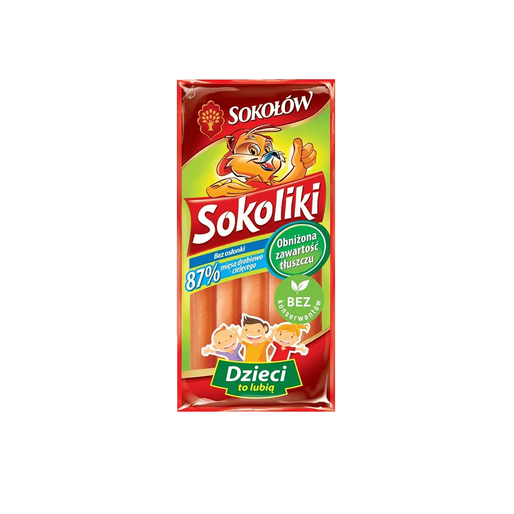 Parówki Sokoliki 140g Sokołów