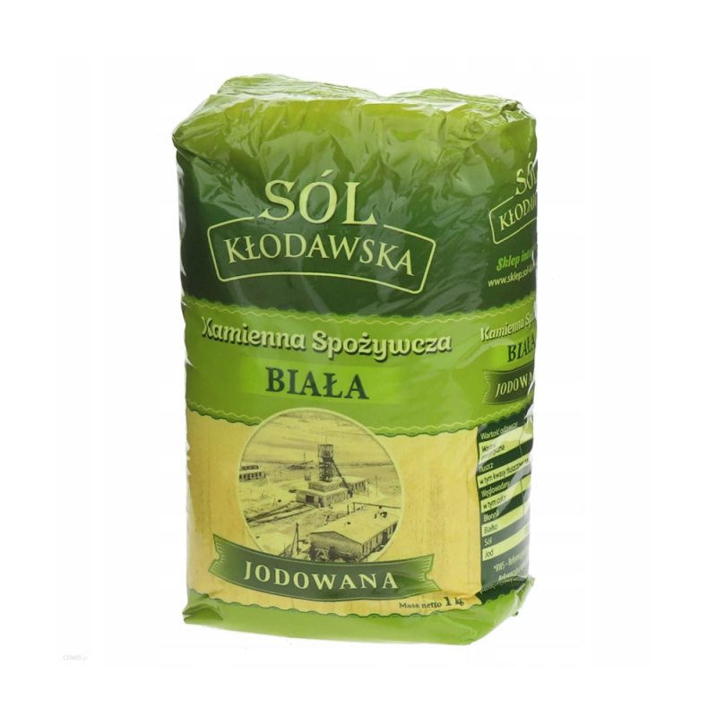 Sól kamienna jodowana 1kg Kłodawa