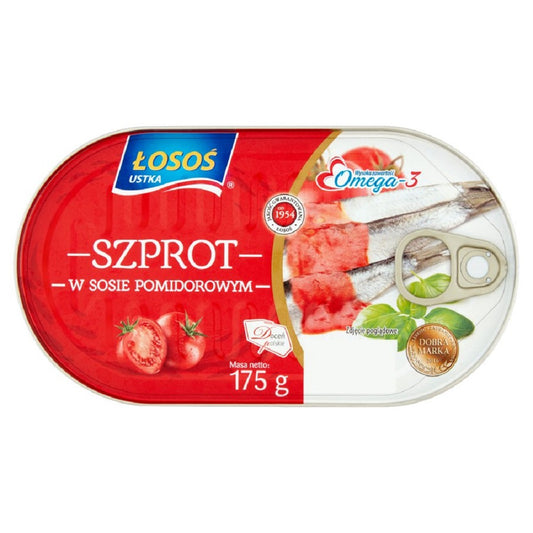 Szprot w sosie pomidorowym 175g Łosoś