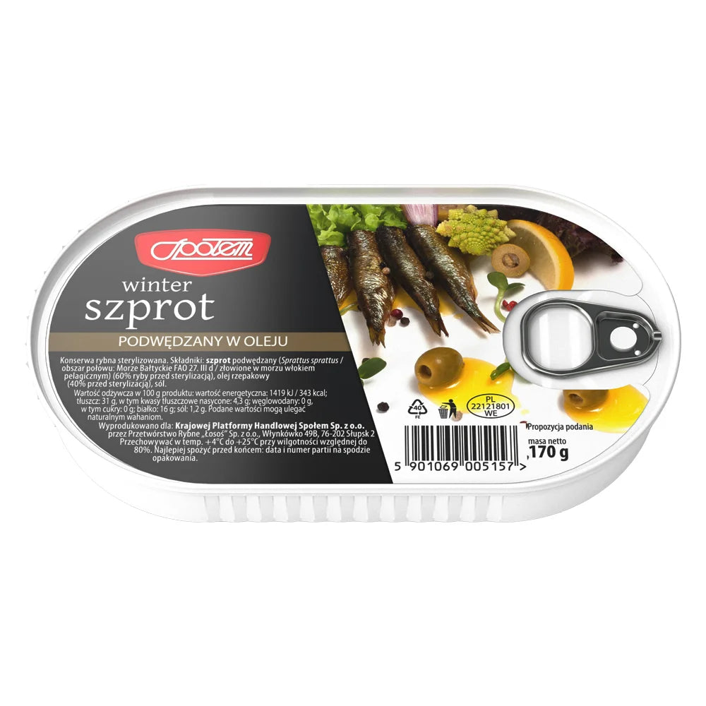 Szprot w oleju 170g MW Społem