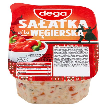 Sałatka a’la węgierska 150g Dega
