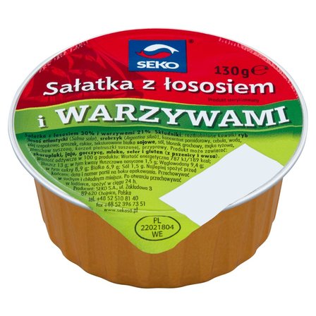 Sałatka z łososiem i warzywami 130g Seko