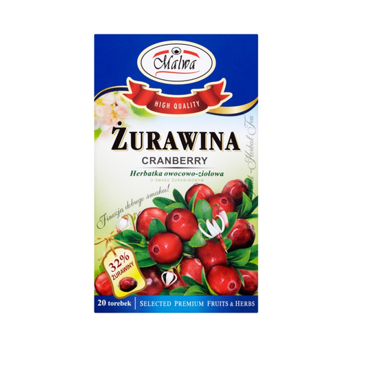 Herbata żurawinowa 20x2g Malwa